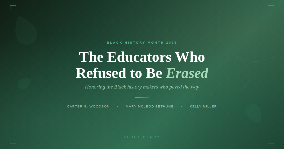 The Educators Who Refused to Be Erased