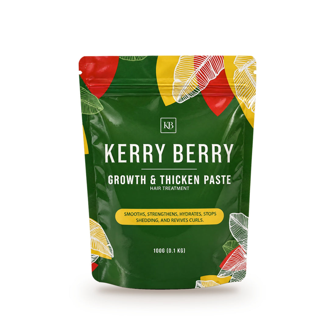 Kerry Berry Growth and Thicken Paste 100g green pouch on a white background